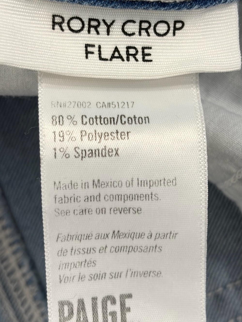 PAIGE Rory Cropped Flare Jeans Abelina size 29 - Picture 9 of 11